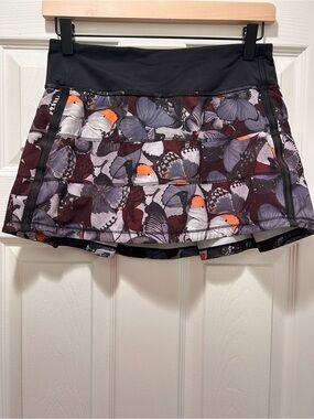 🍋🦋⛳️Lululemon Butterfly-Print Skater Tennis Skirt Golf Skort 🎾🦋🍋